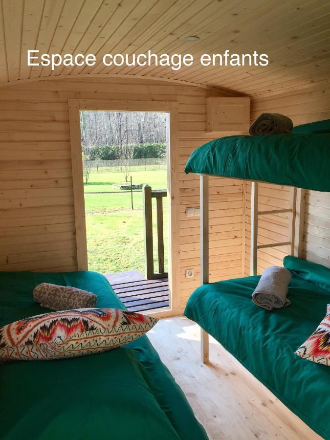 Roulottes du Chalet des Pins Rougeou Extérieur photo